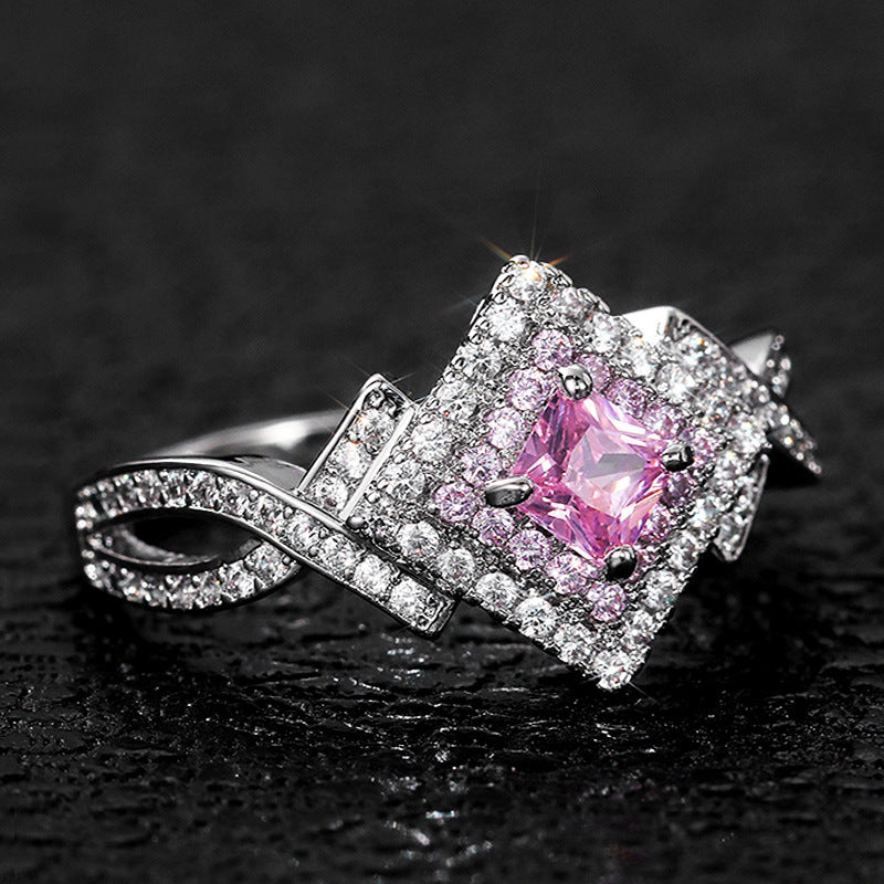 Choubery Blush Pink Cubic Zircon Ring