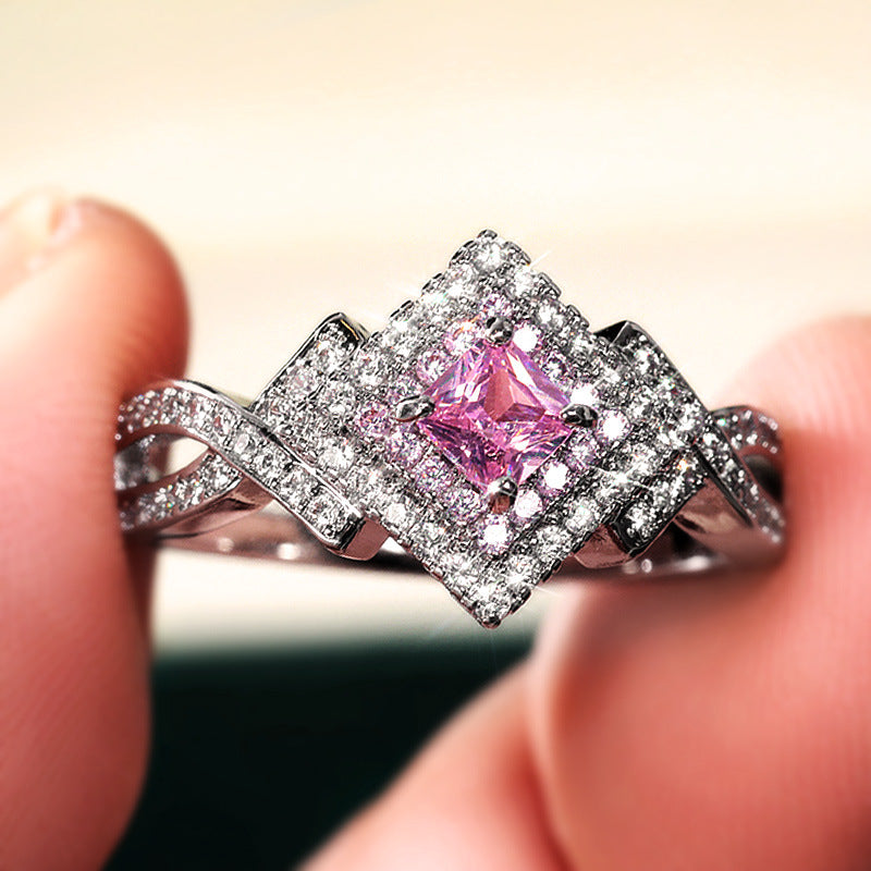 Choubery Blush Pink Cubic Zircon Ring