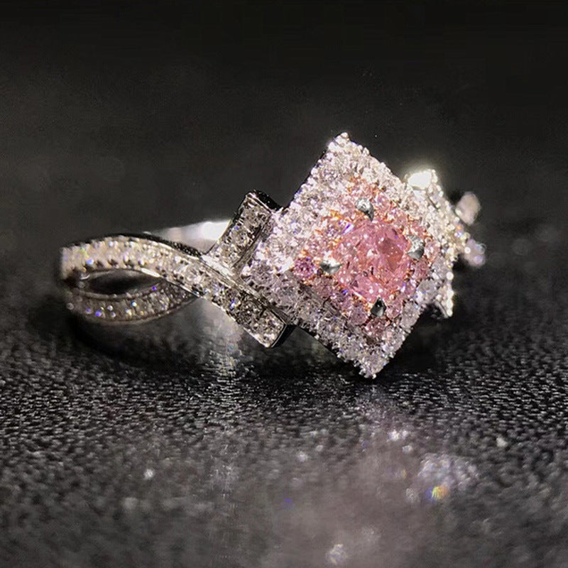 Choubery Blush Pink Cubic Zircon Ring