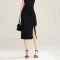 Choubery Casual Glam Mid-Length Elegant Sheath Skirt