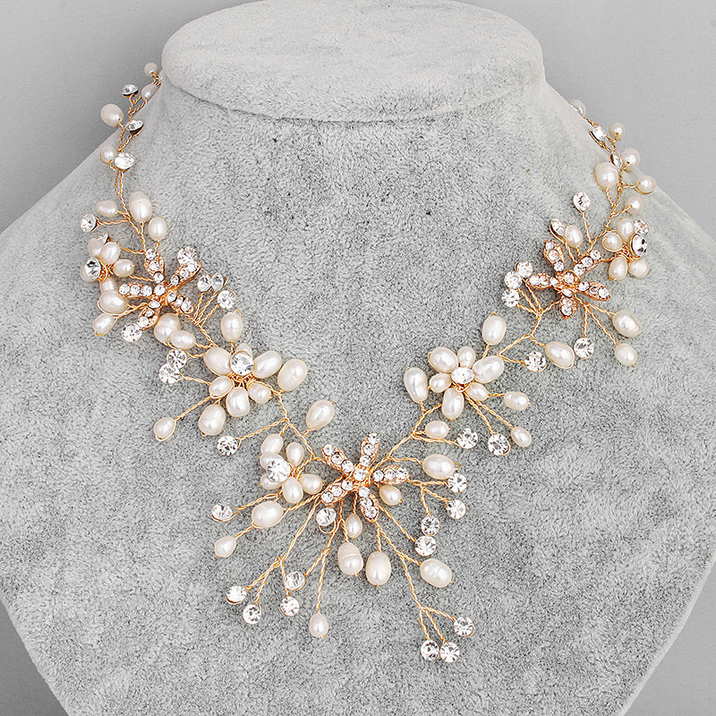 Choubery Ocean Beauty Pearl Necklace And Earrings Set