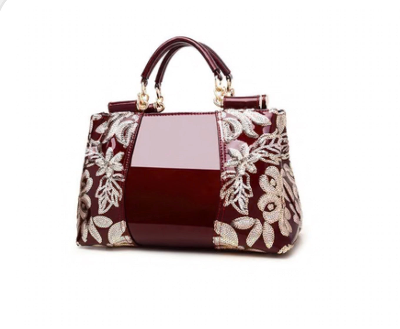 Choubery Metallic Floral Accessory Bag
