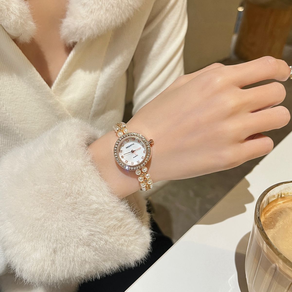 Choubery Vintage Styled Pearls Please Watch