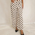 Choubery Casual Glam Playful Polka-dot Pants